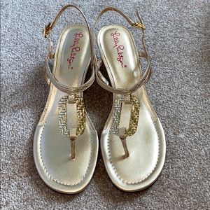 As Good As Gold Lilly Pulitzer Sandals